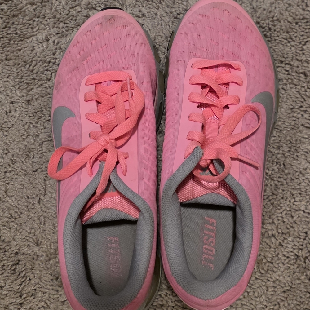 Pink and Gray Women's Athletic Shoes